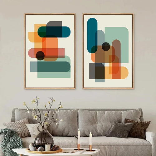 Colour Pop Abstract Print Set — Modern Wall Art