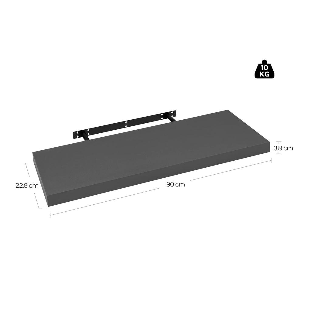 Modern Wall-Mounted Wooden Shelf