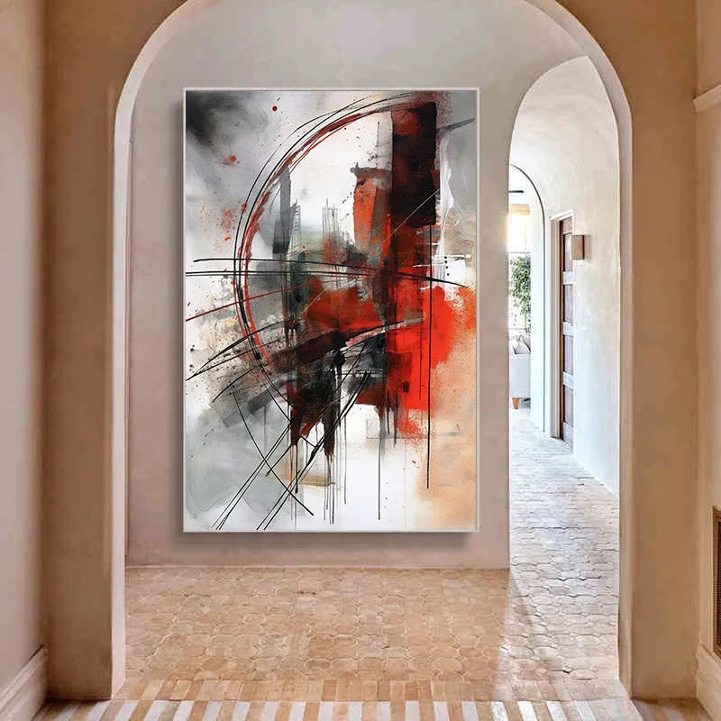 Classic Abstract Oil Canvas Print – Matte Wall Art