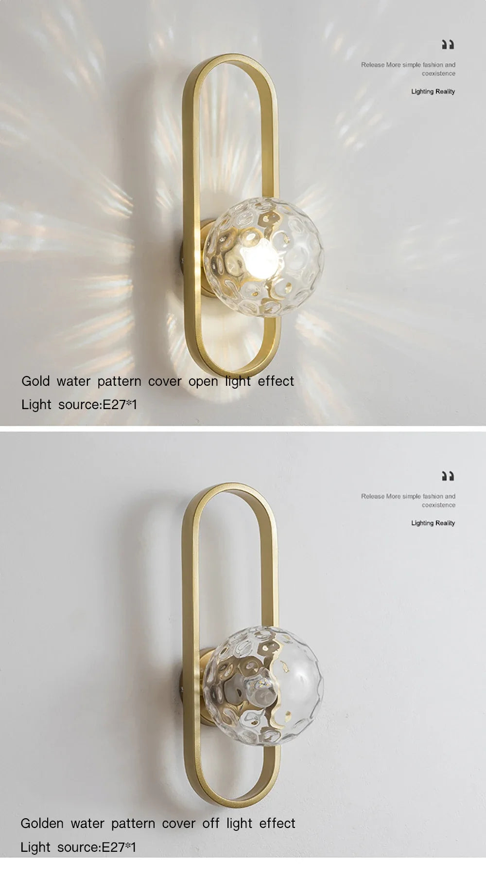 Luxury LED Wall Sconce – Modern Up & Down Decorative Wall Light
