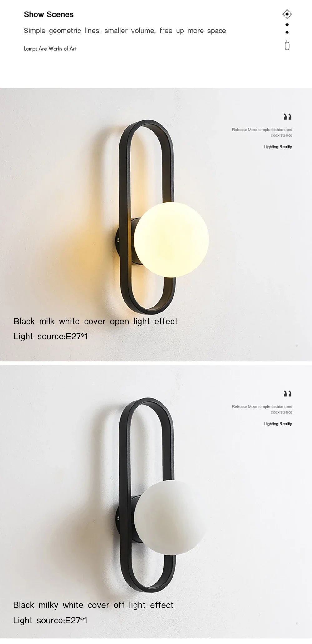 Luxury LED Wall Sconce – Modern Up & Down Decorative Wall Light