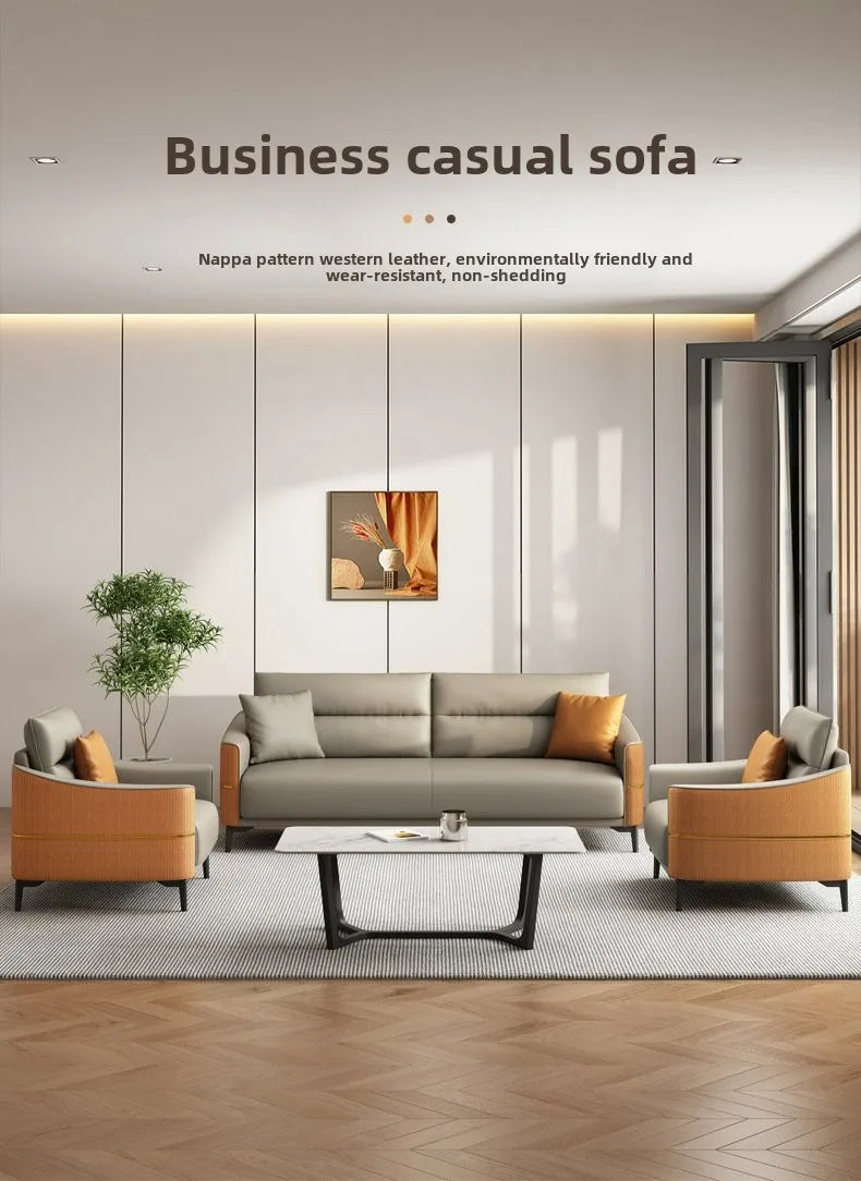 Modern Two-Seat Office Sofa