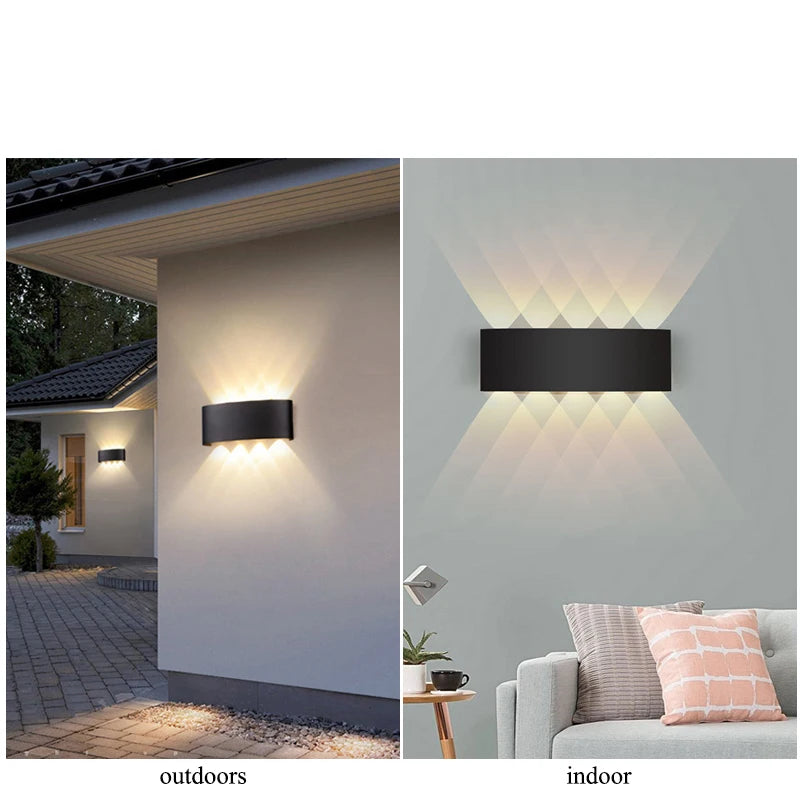 Up & Down LED Wall Light – Modern Waterproof Wall Lamp