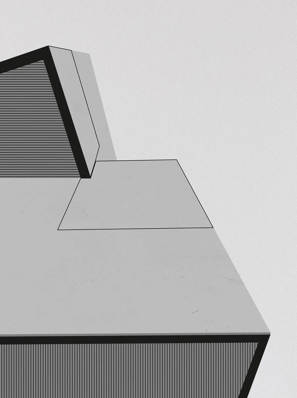 The Mediterranean — Minimalist Architecture Canvas