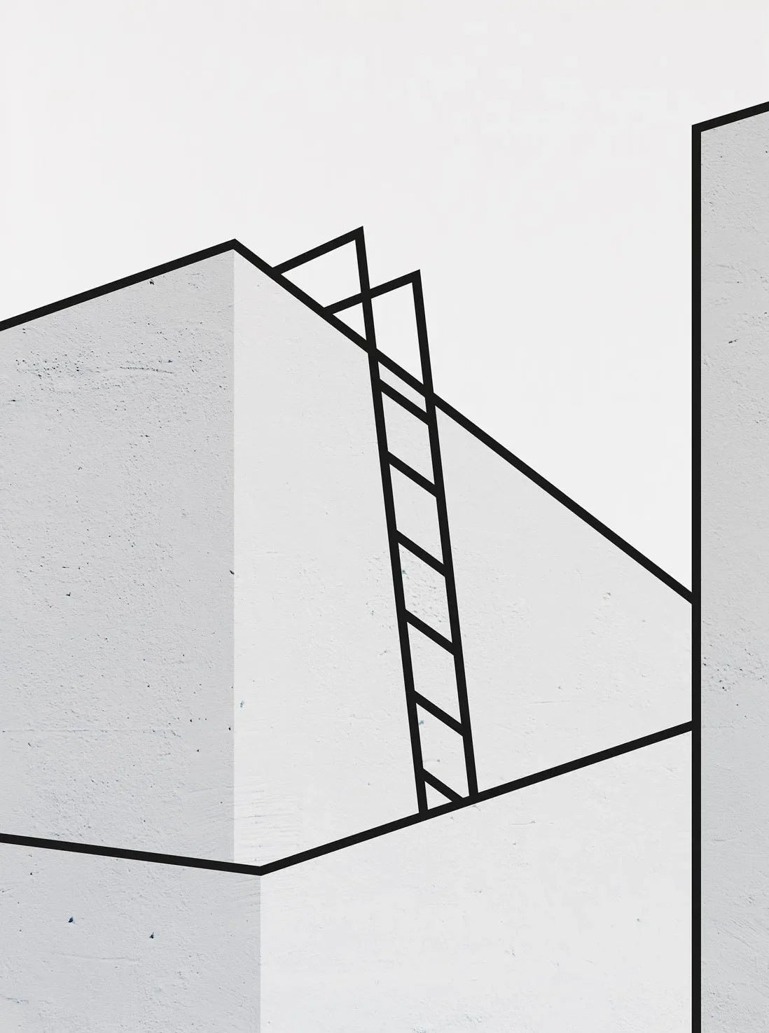 The Mediterranean — Minimalist Architecture Canvas