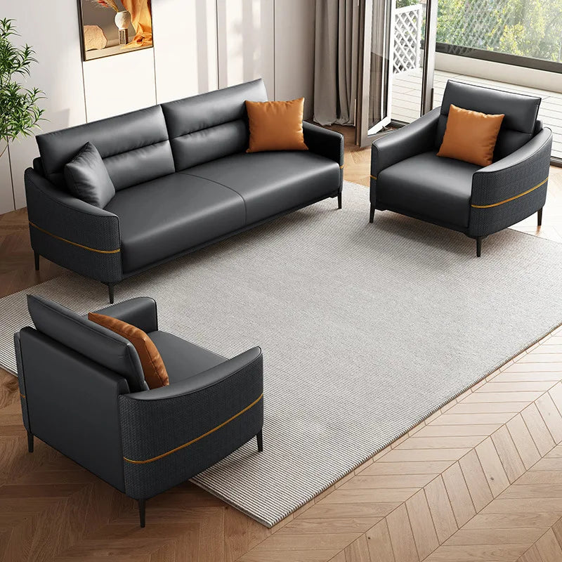Modern Two-Seat Office Sofa