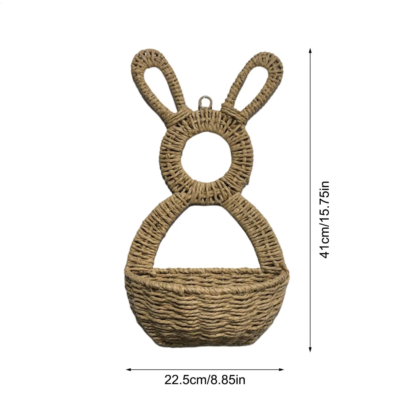 Easter Bunny Hanging Flower Basket