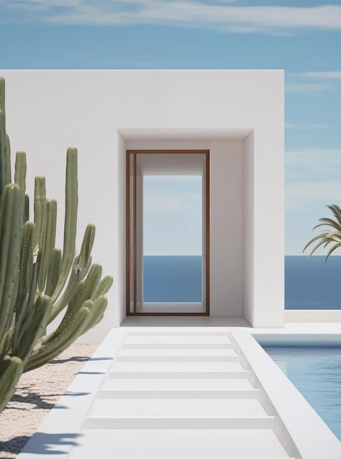 The Mediterranean — Minimalist Architecture Canvas