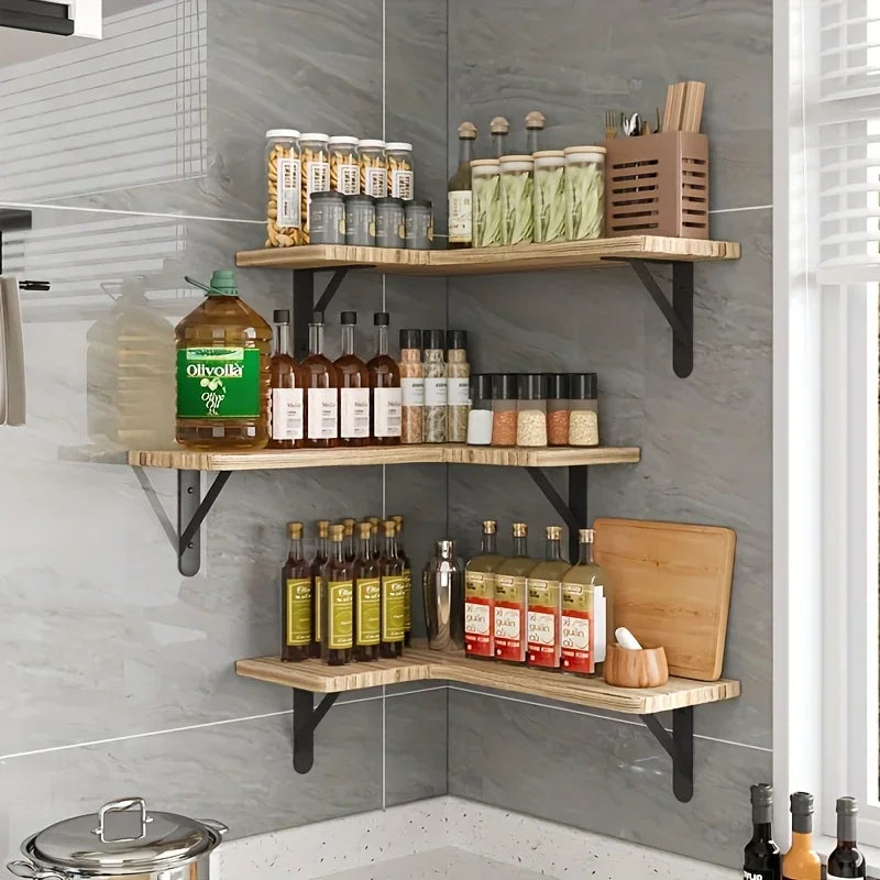 Multi-Purpose Wooden Storage Rack