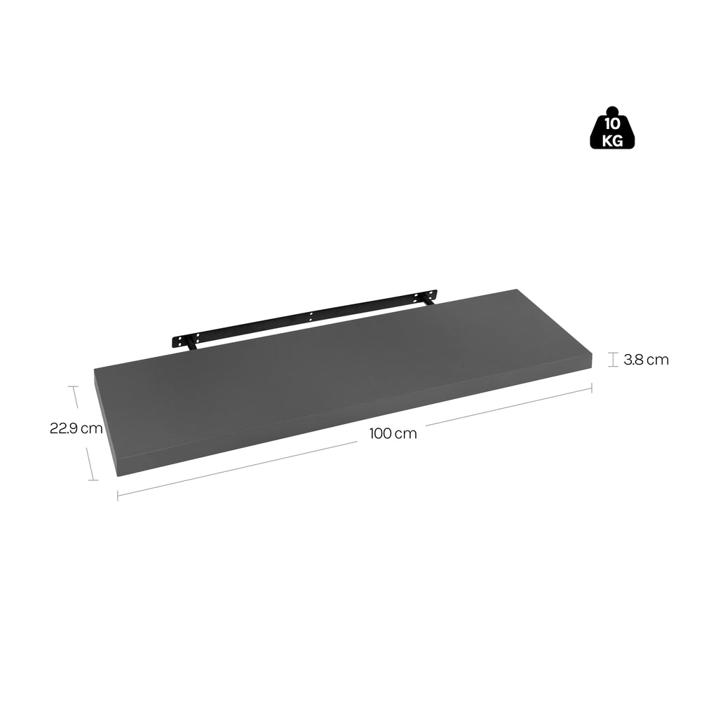 Modern Wall-Mounted Wooden Shelf