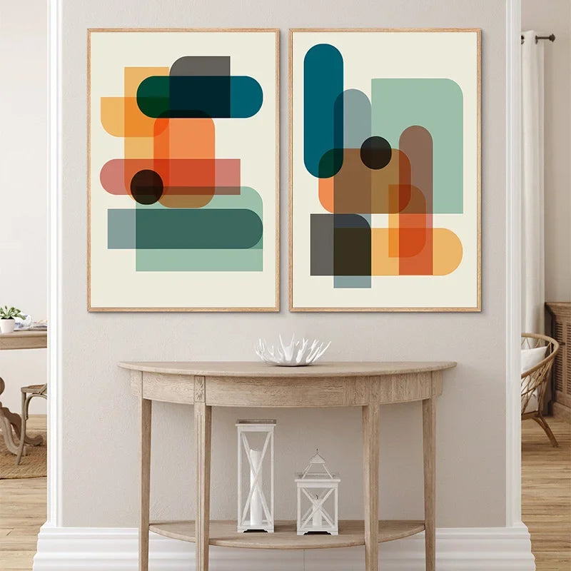 Colour Pop Abstract Print Set — Modern Wall Art