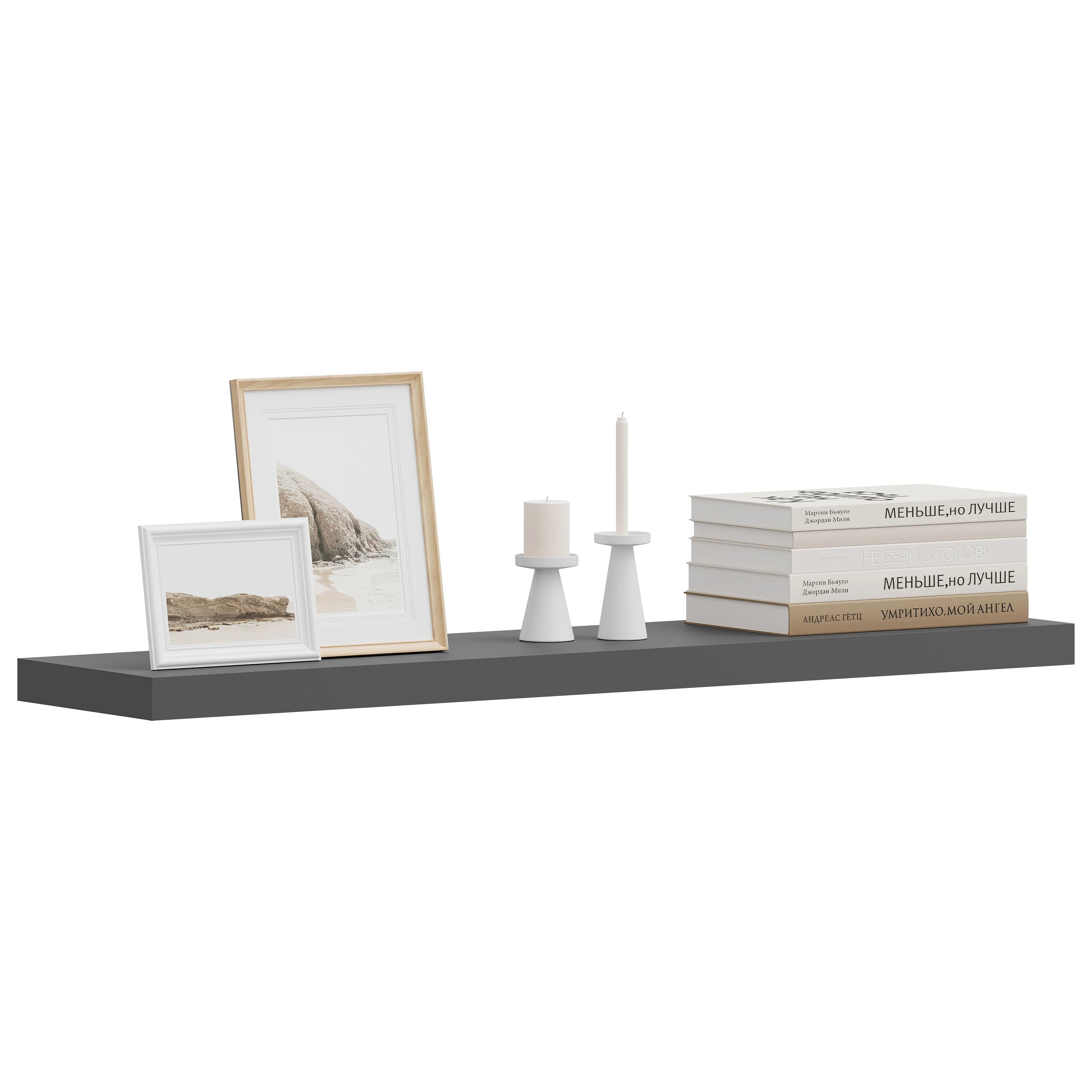 Modern Wall-Mounted Wooden Shelf