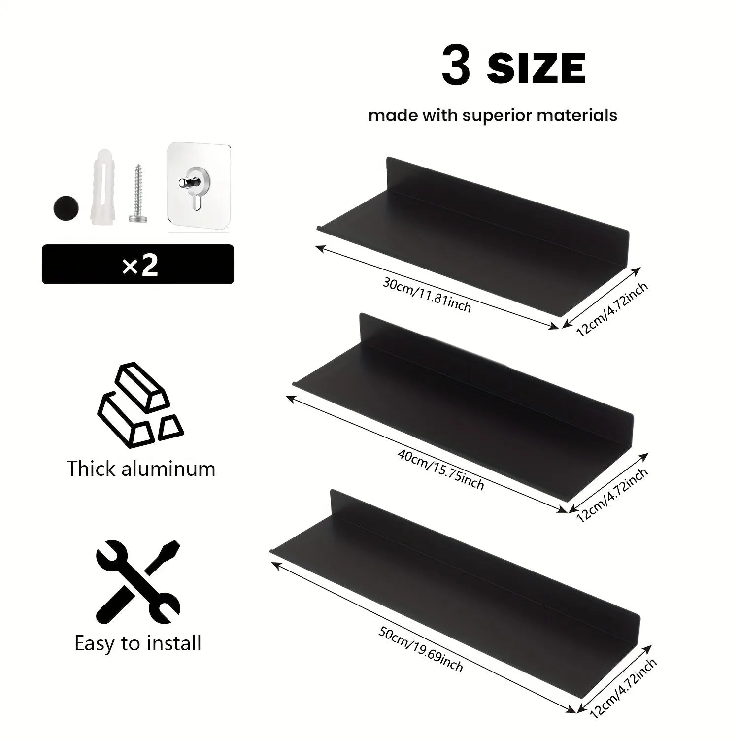 Modern Wall-Mounted Bathroom Shelf