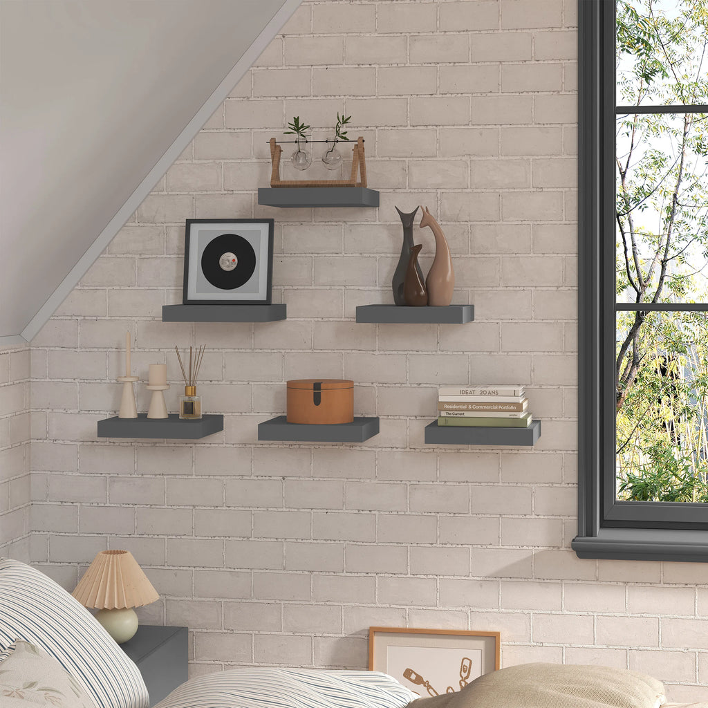 Modern Wall-Mounted Wooden Shelf