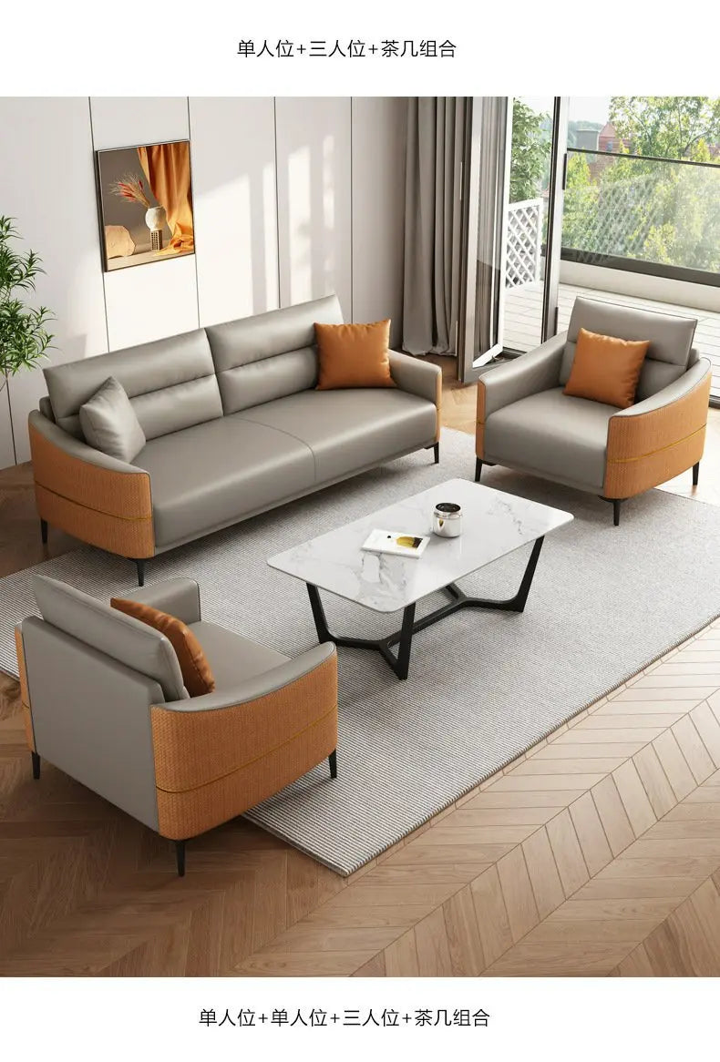 Modern Two-Seat Office Sofa