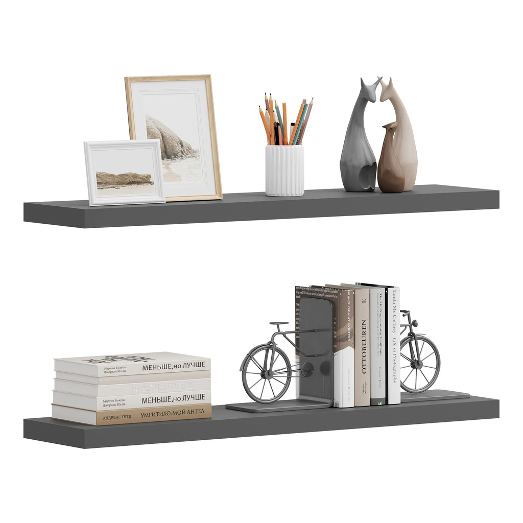 Modern Wall-Mounted Wooden Shelf