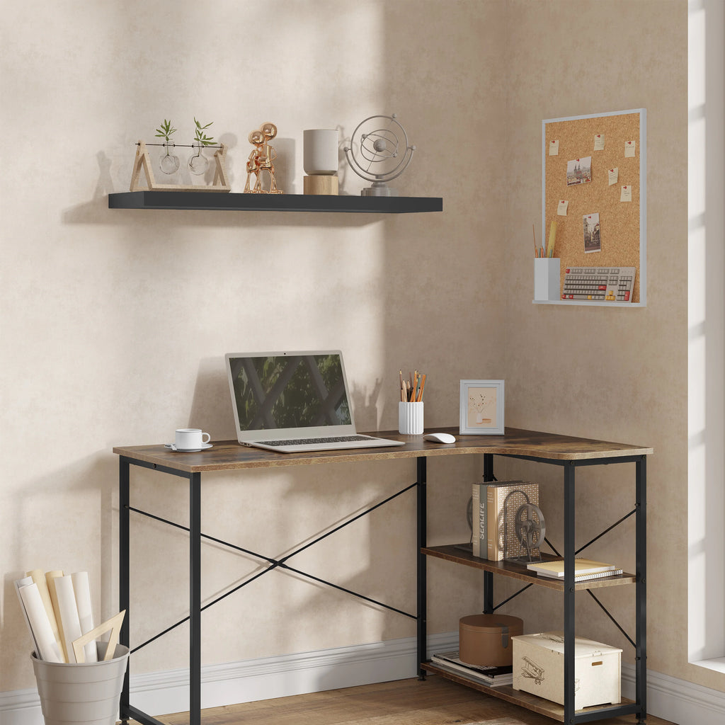Modern Wall-Mounted Wooden Shelf