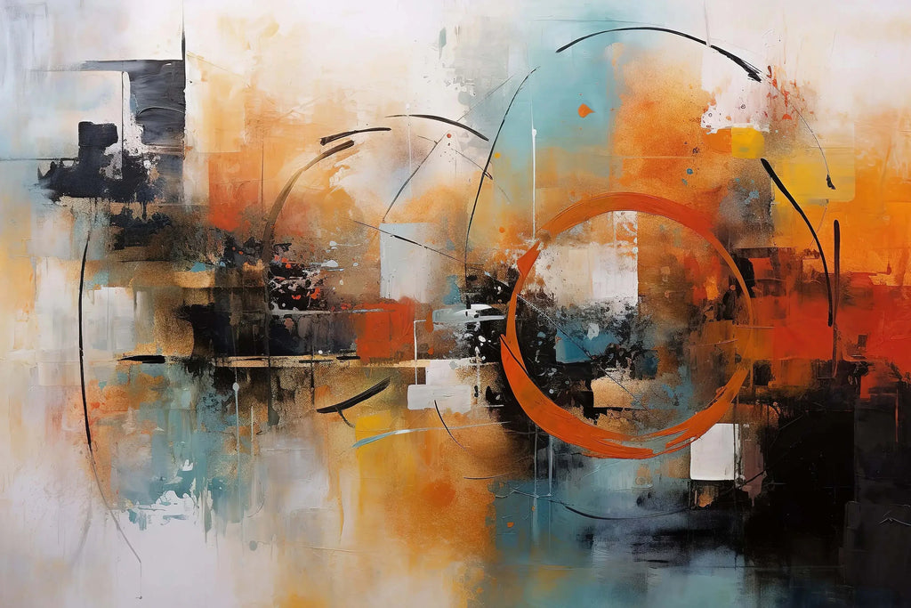 Classic Abstract Oil Canvas Print – Matte Wall Art
