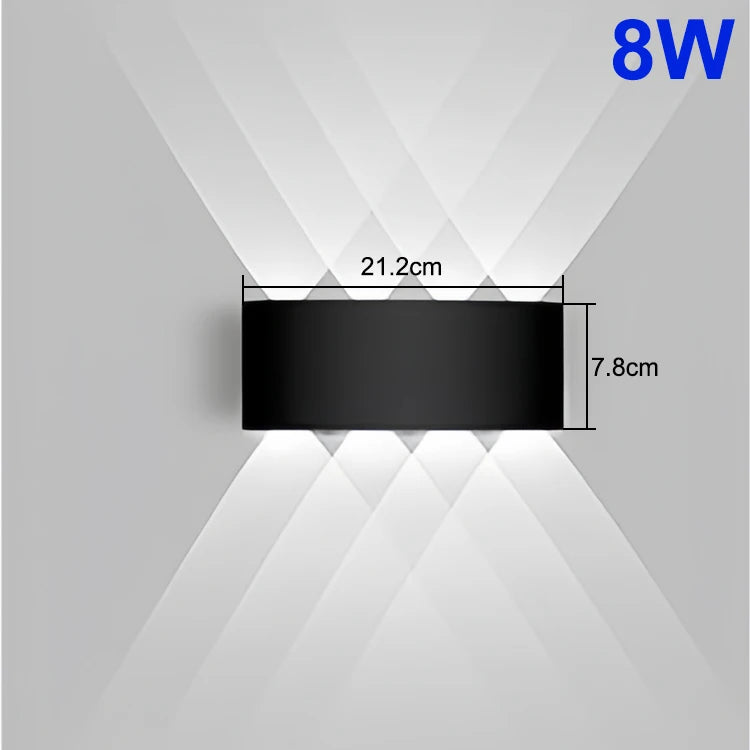Up & Down LED Wall Light – Modern Waterproof Wall Lamp
