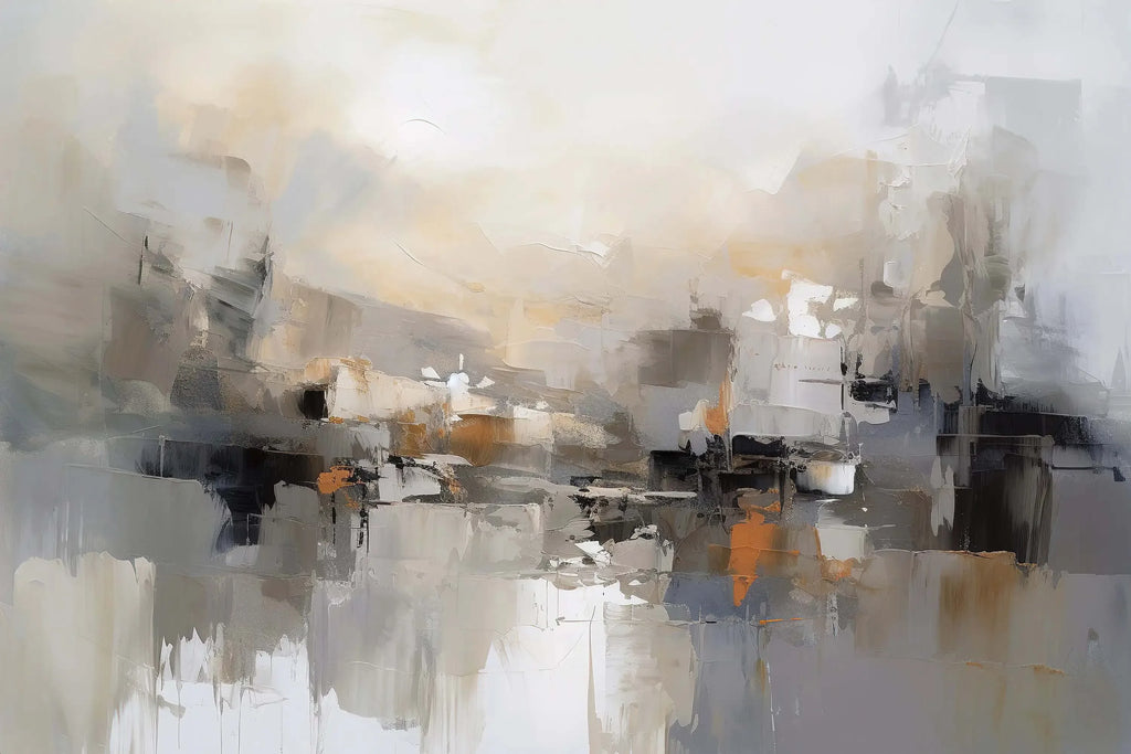 Classic Abstract Oil Canvas Print – Matte Wall Art