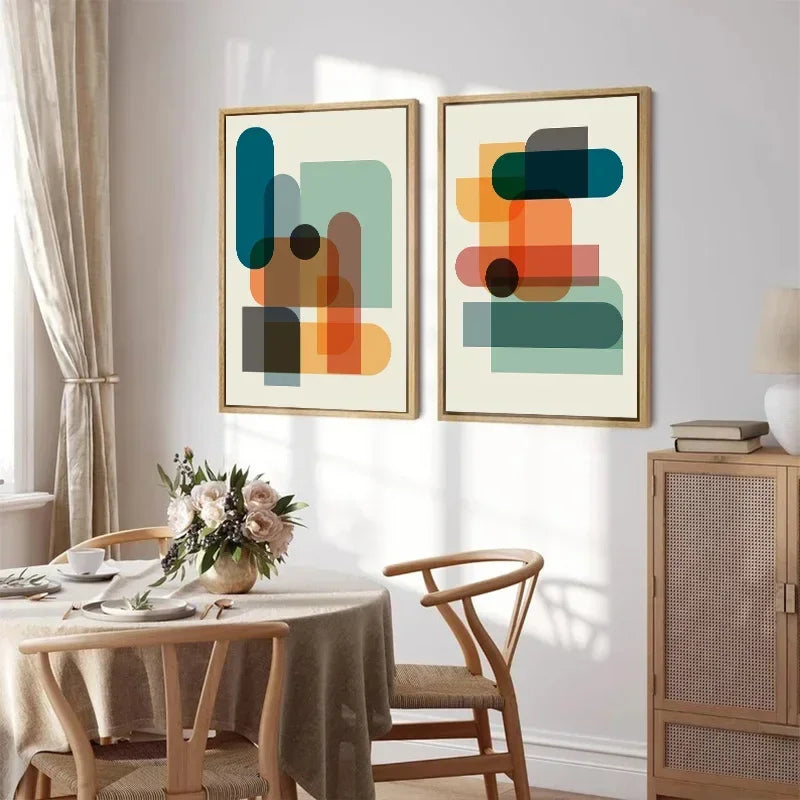 Colour Pop Abstract Print Set — Modern Wall Art