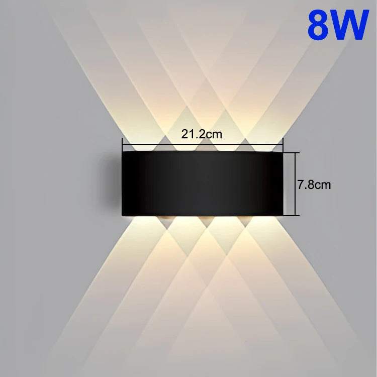 Up & Down LED Wall Light – Modern Waterproof Wall Lamp
