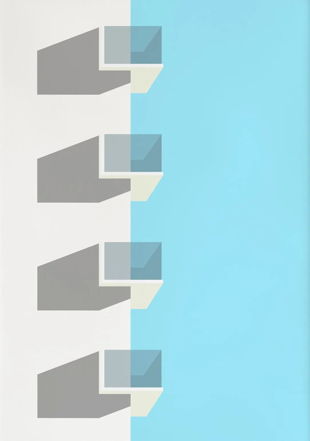 The Mediterranean — Minimalist Architecture Canvas