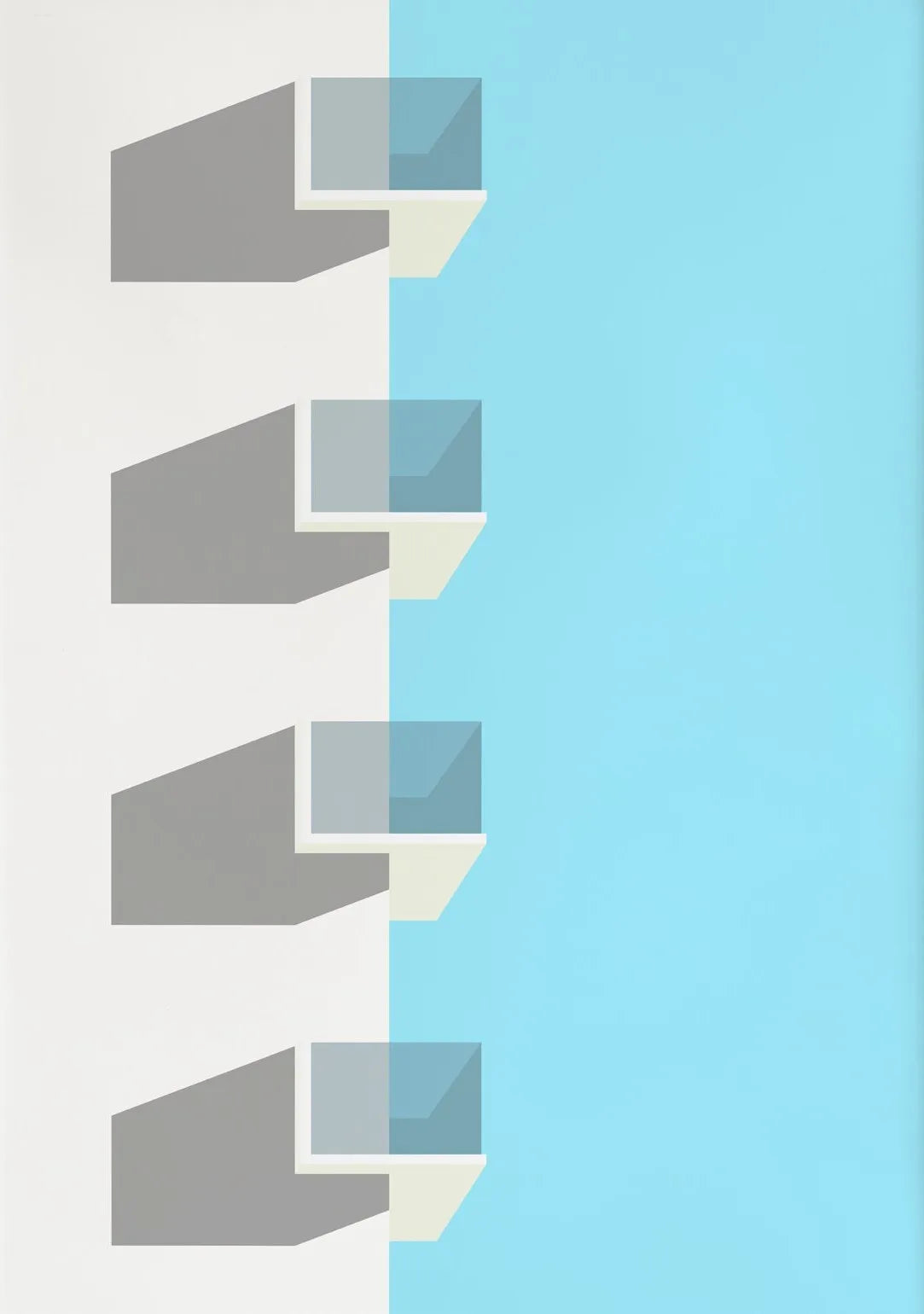 The Mediterranean — Minimalist Architecture Canvas