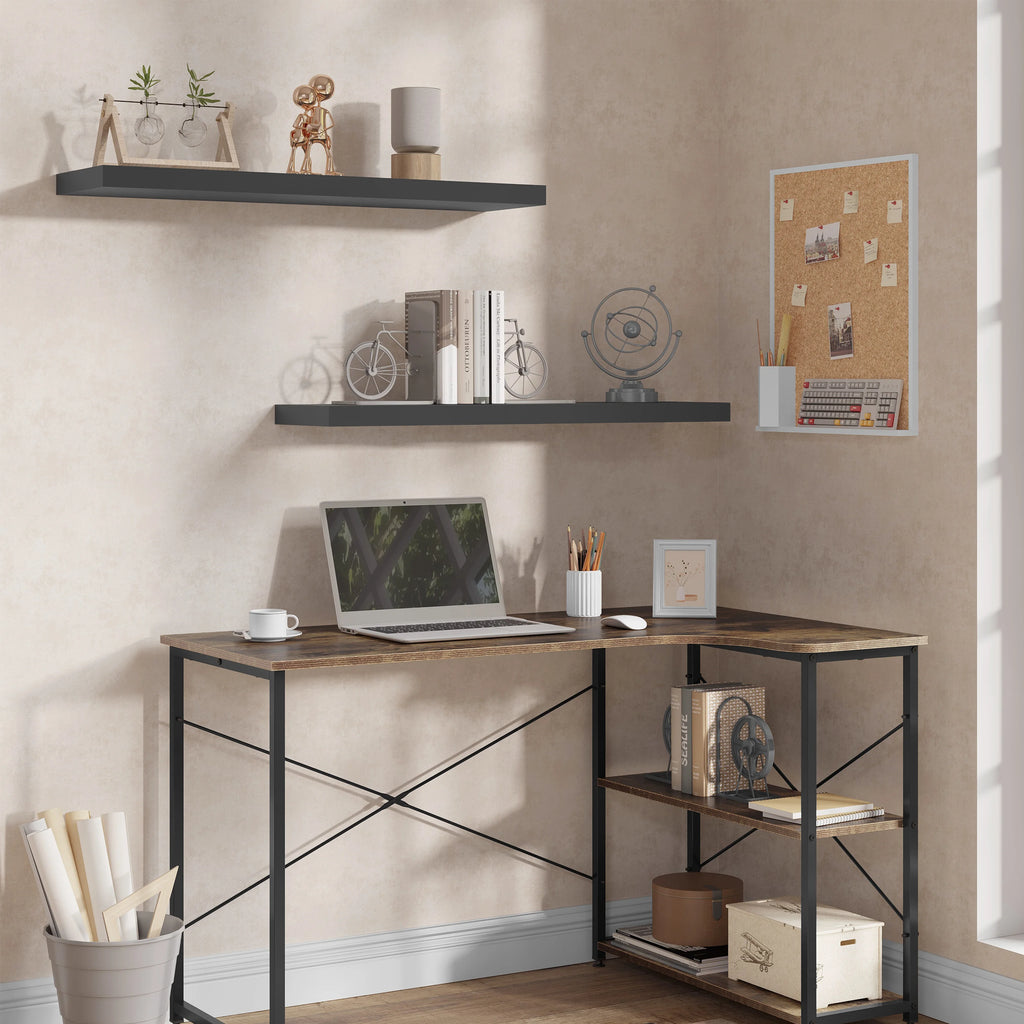 Modern Wall-Mounted Wooden Shelf