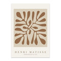 Boho Matisse Beige Line Art Canvas – Minimalist Wall Print