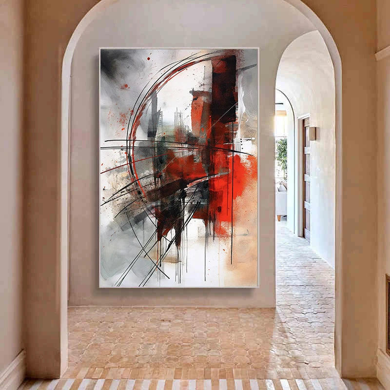 Classic Abstract Oil Canvas Print – Matte Wall Art