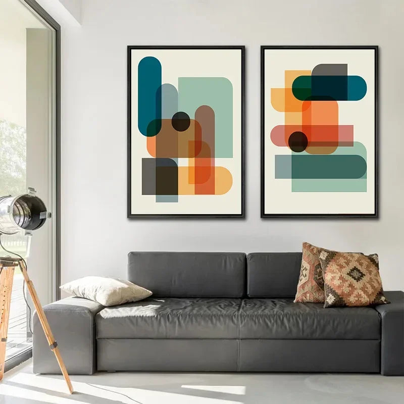 Colour Pop Abstract Print Set — Modern Wall Art